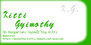 kitti gyimothy business card